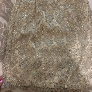 Beautiful beige sequence skirt